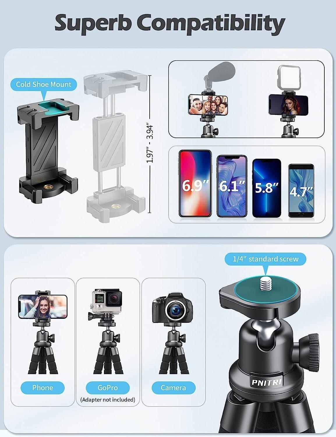 Pnitri Kamerastativ 360° drehbar