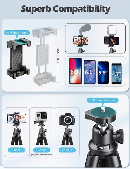 Pnitri Kamerastativ 360° drehbar