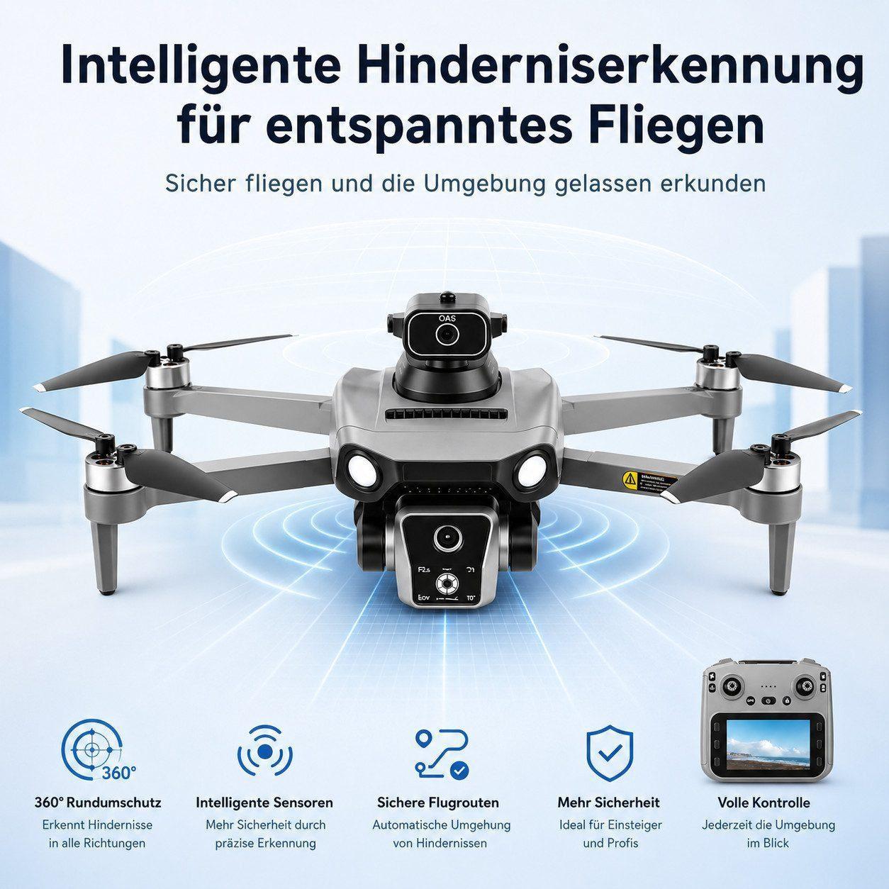 Goldstern RC Quadrocopter - K19 Max - 3 Akkus