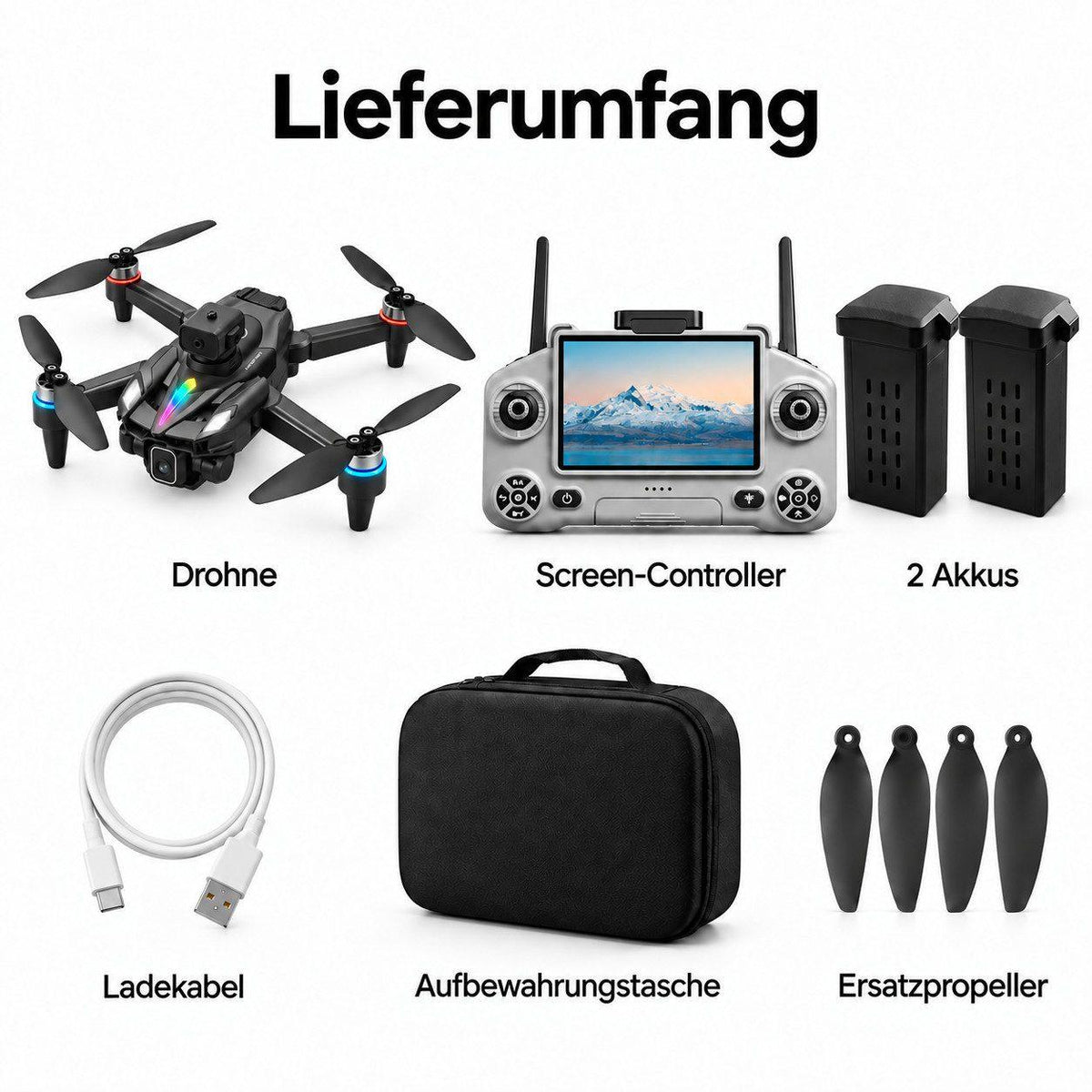 Goldstern RC Quadrocopter - KY108 - 2 Akkus