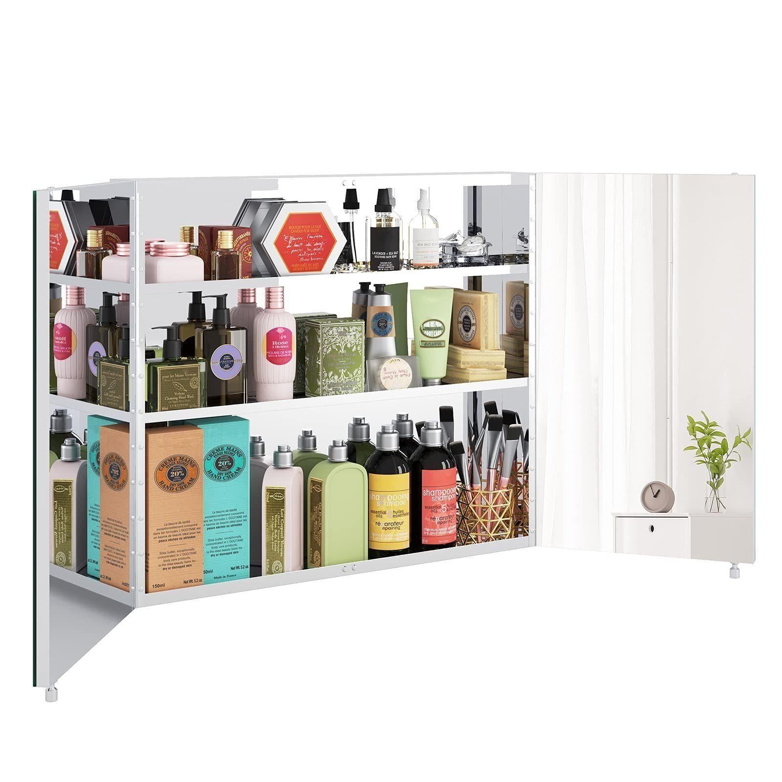 Homfa - Badezimmer Spiegelschrank