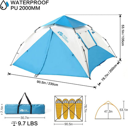 Mobi - Garten-/Camping-Zelt - Blau
