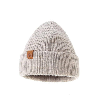 AHAHA Kinder Beanie - 8KMP Dunkelgrau/Beige