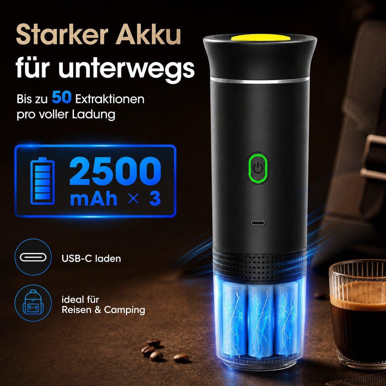 Goldstern Portable Reisekaffeemaschine - 20 Bar