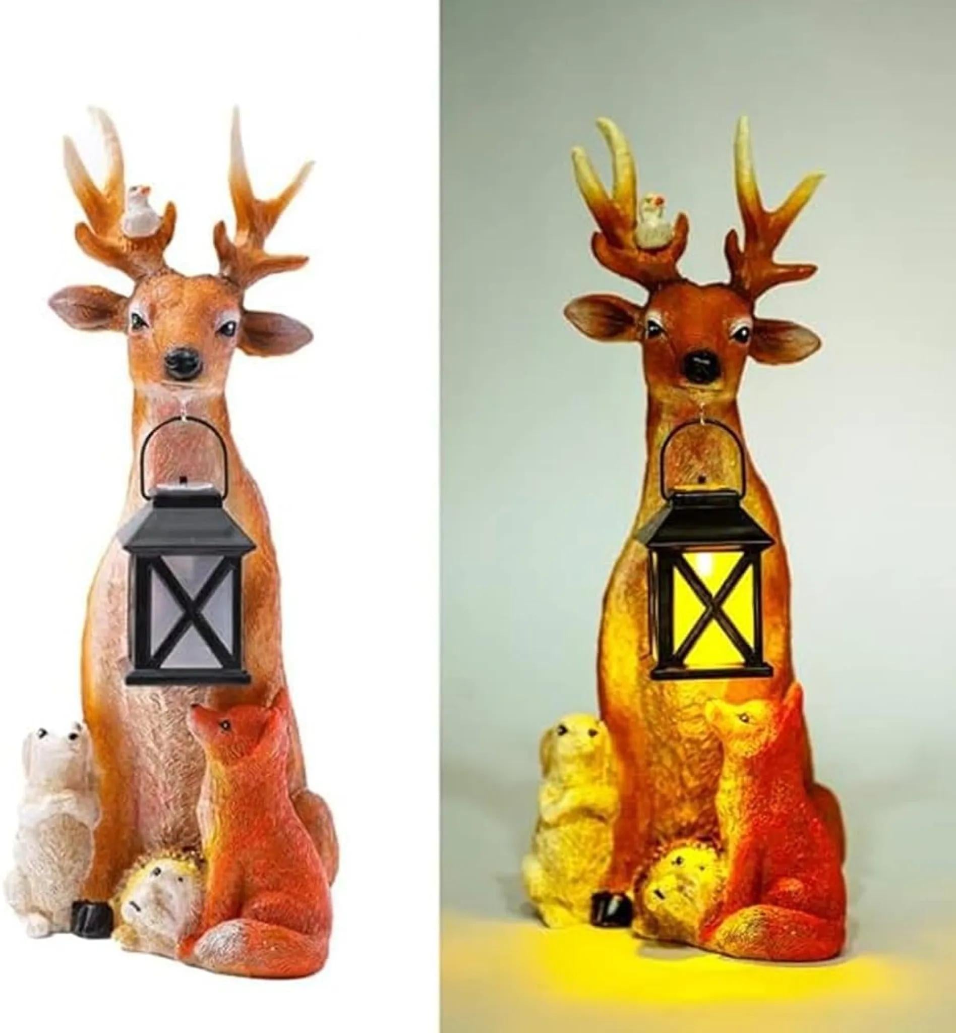 DIYARTS - LED - Hirsch Gartenfigur