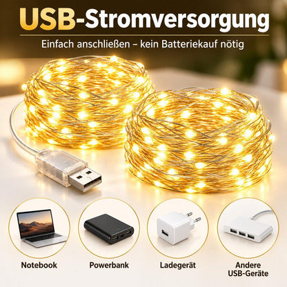 Fremon - LED-Lichterkette Warmweiß - 20m