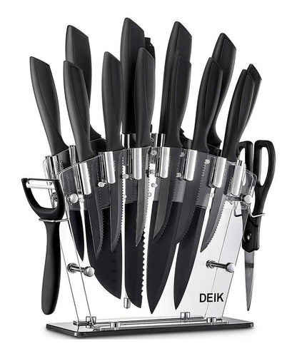 Heesem Küchenmesser-Set - 17-tlg schwarz