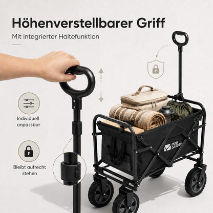 Mobi Faltbollerwagen mit Außentaschen - Schwarz