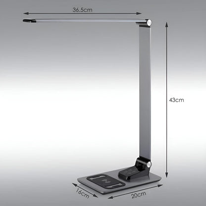 LED Schreibtischlampe - Deckey MA70C - Silber