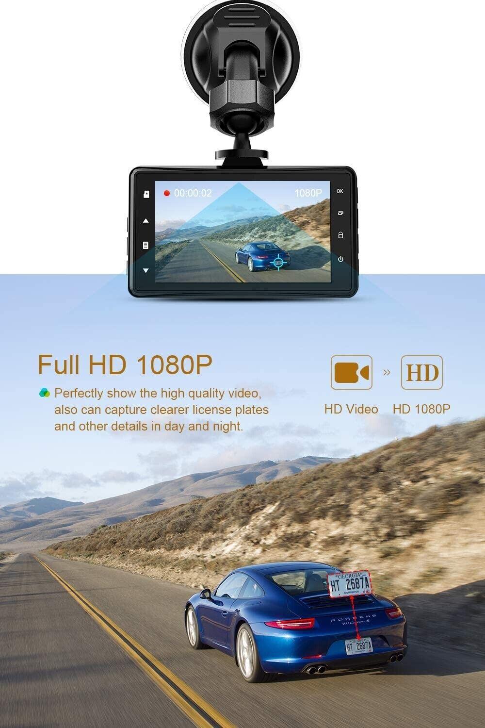 CHORTAU Full HD Weitwinkel - Dashcam