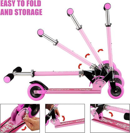 Albott Tretroller Rosa 2 in 1