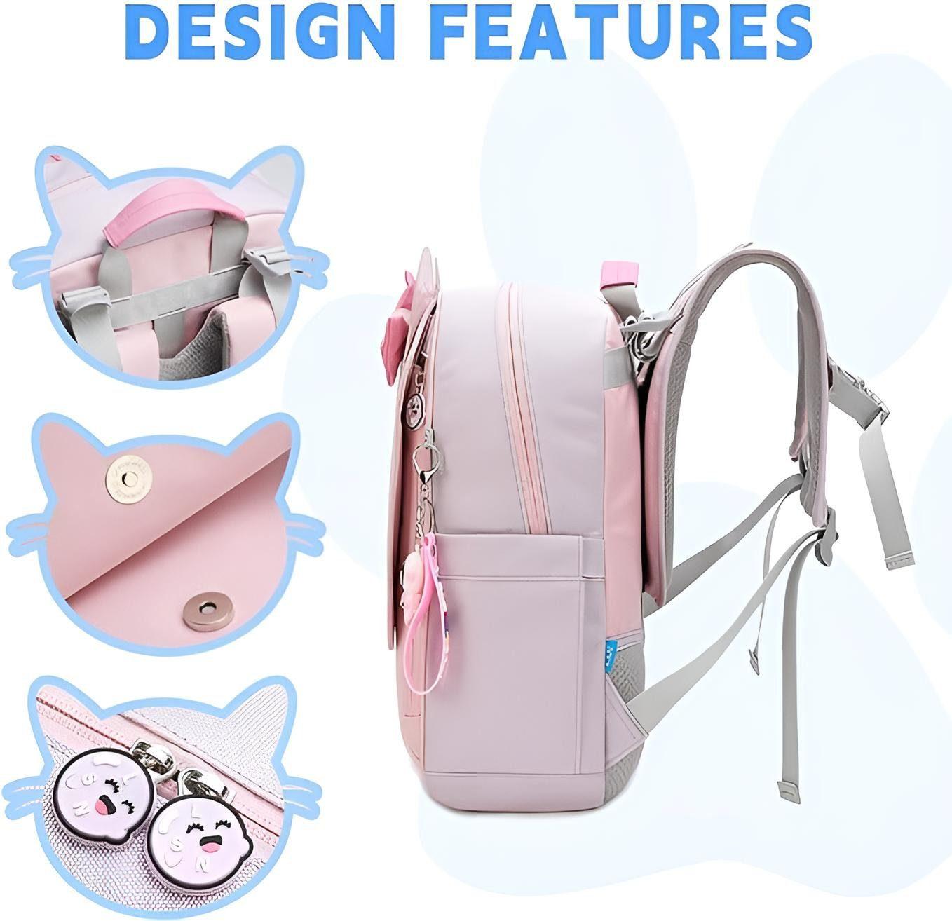 Auobag Kinderrucksack - Katze Lila