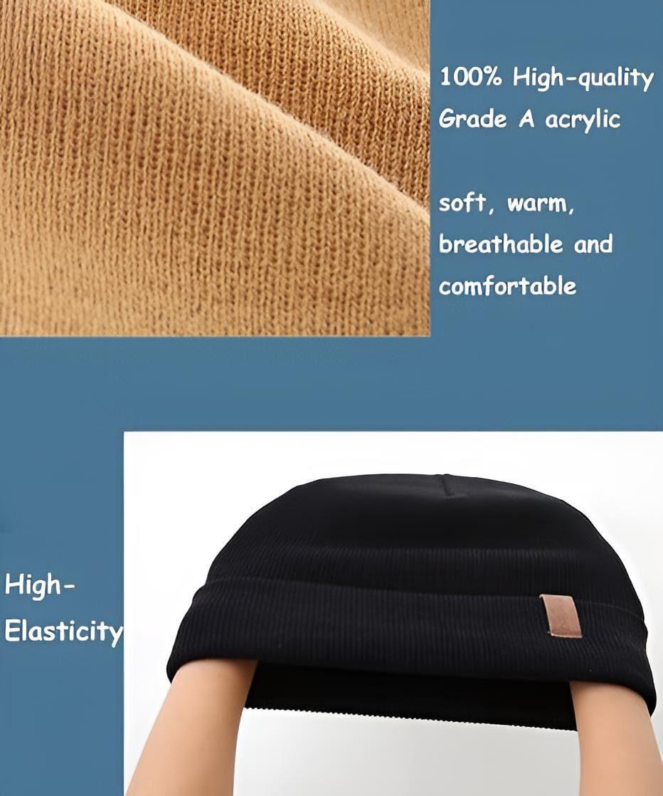 AHAHA Beanie - 2er Schwarz Khaki