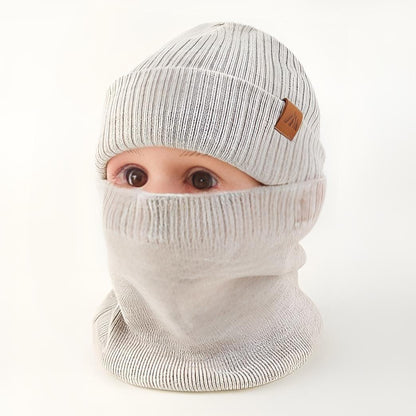 AHAHA Kinder Beanie - 2er Beige