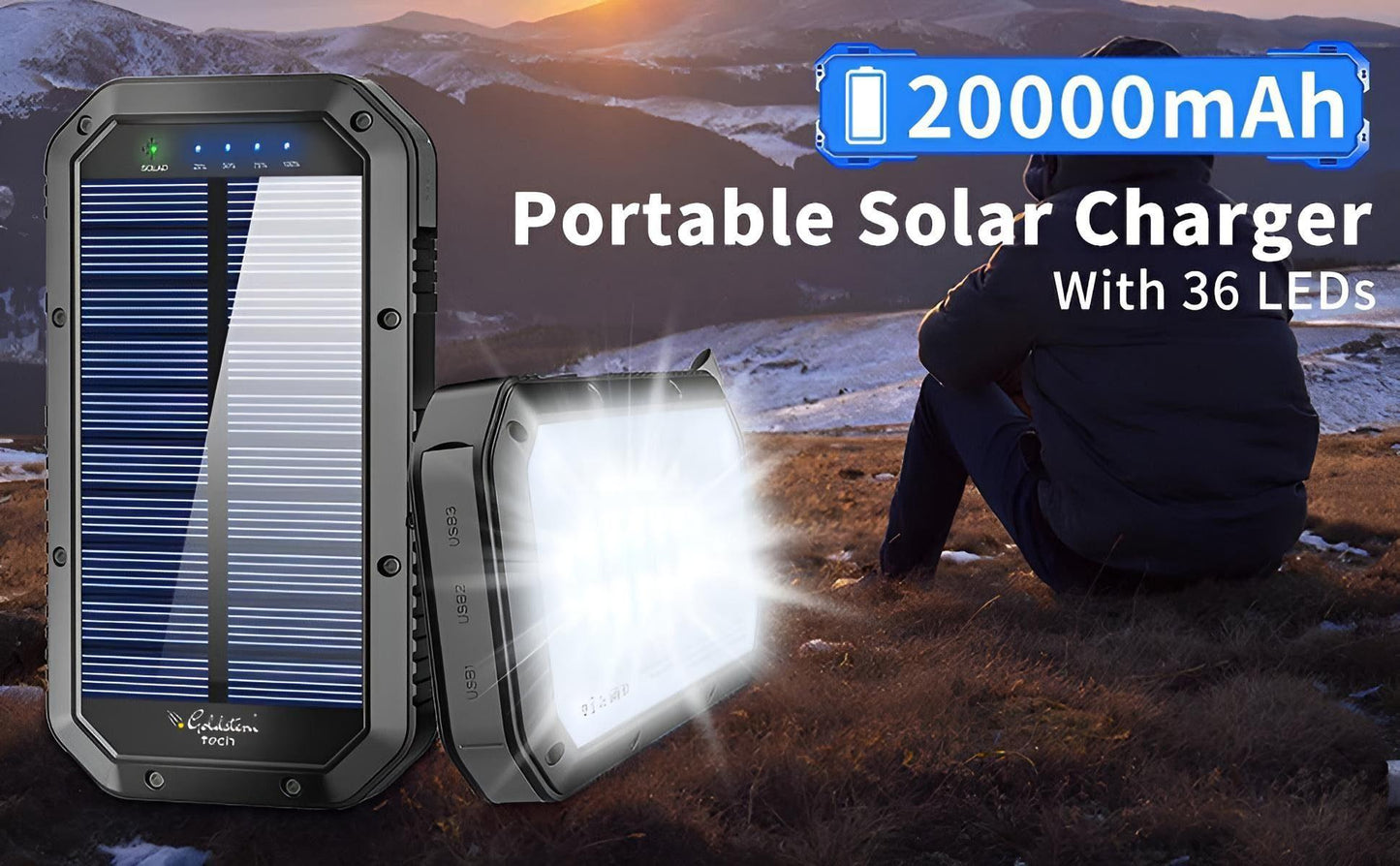 Goldstern-Tech Solar Powerbank - Solara X20
