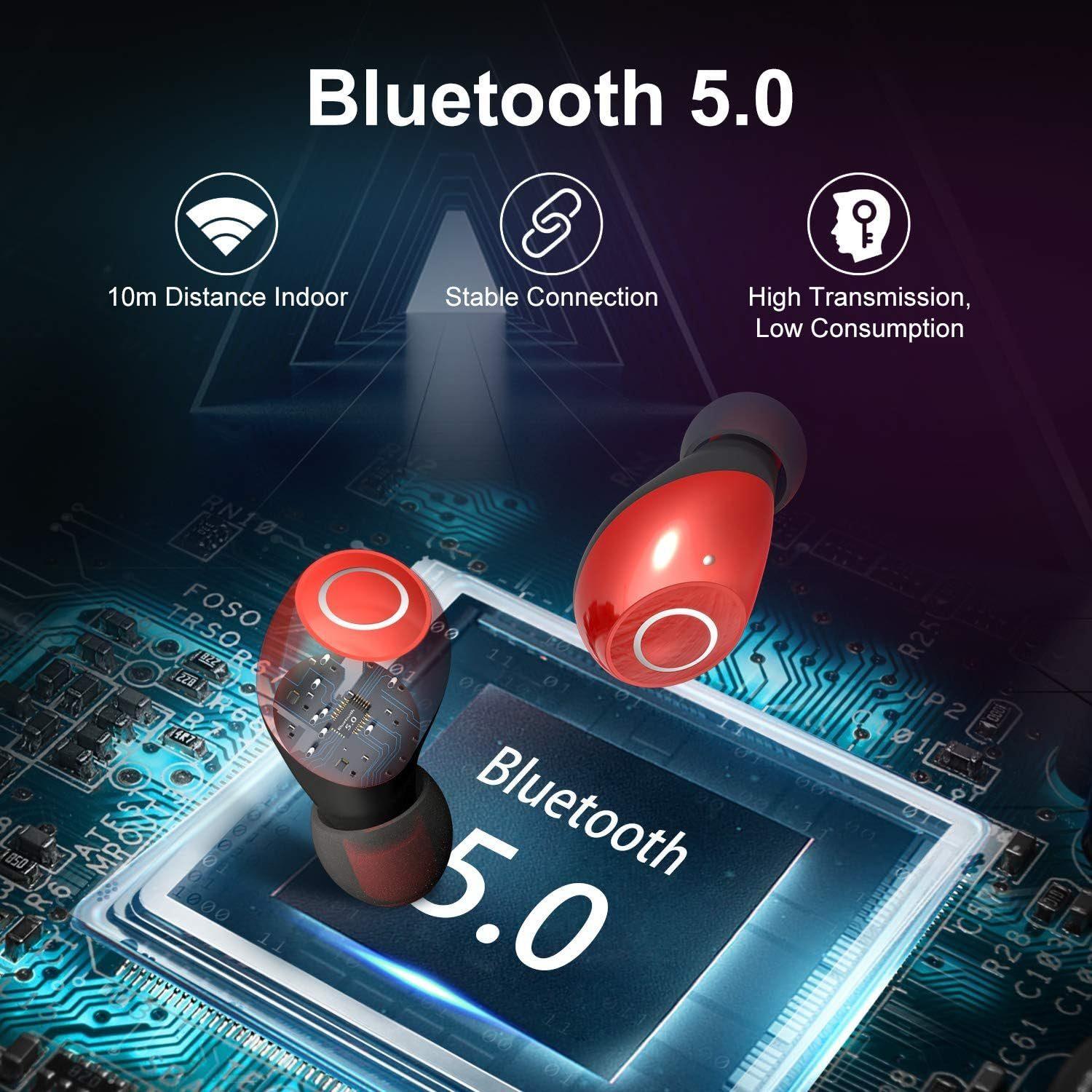 Torteco Bluetooth-Kopfhörer - T08 Rot