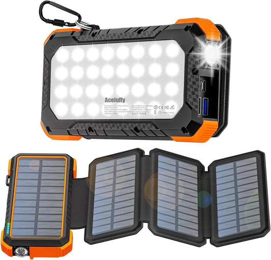 Acelufly Solar Powerbank W12 Pro Orange - Mallkum