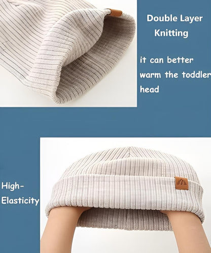 AHAHA Kinder Beanie - 2er Beige